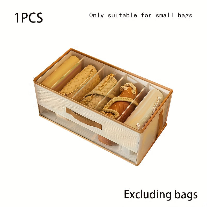 Handbag Organizer Box, Space-Saving Closet Shelf Divider for Small Handbags